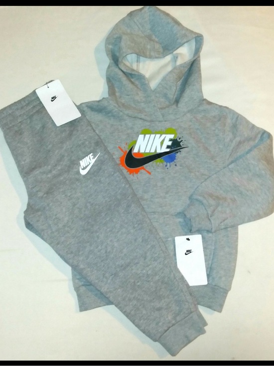 Nike Other - Nike Boys Toddler 2pc Hooded Joggers Set 4T Dark Grey Heather